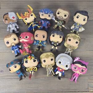 15+ Random DC Funko Pops - Out Of Box - As-is Plus Mystery Minis Not Pictured